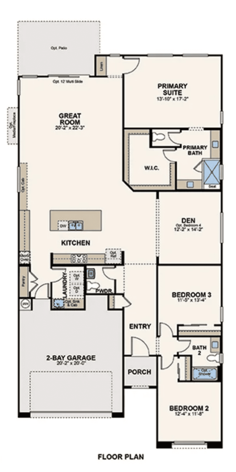 Residence 2307  by Century Communities Floorplan - Skye Canyon, Las Vegas