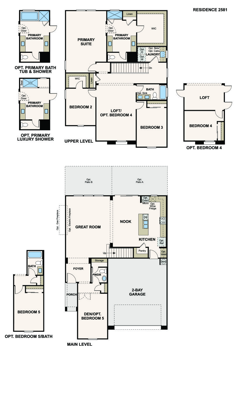 Residence 2581  by Century Communities Floorplan - Skye Canyon, Las Vegas