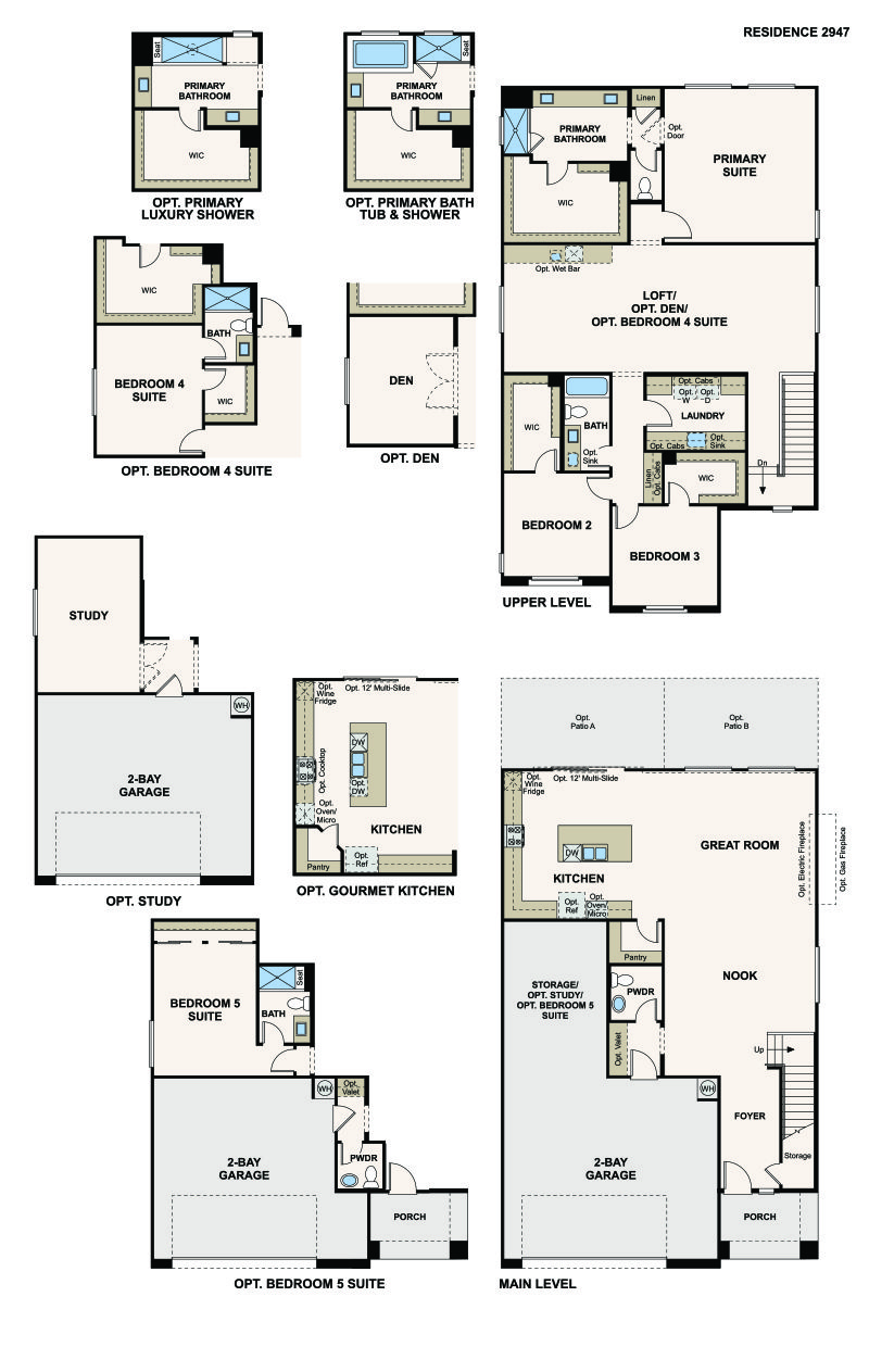 Residence 2947  by Century Communities Floorplan - Skye Canyon, Las Vegas