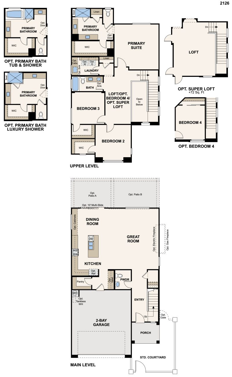 Residence 2126  by Century Communities Floorplan - Skye Canyon, Las Vegas