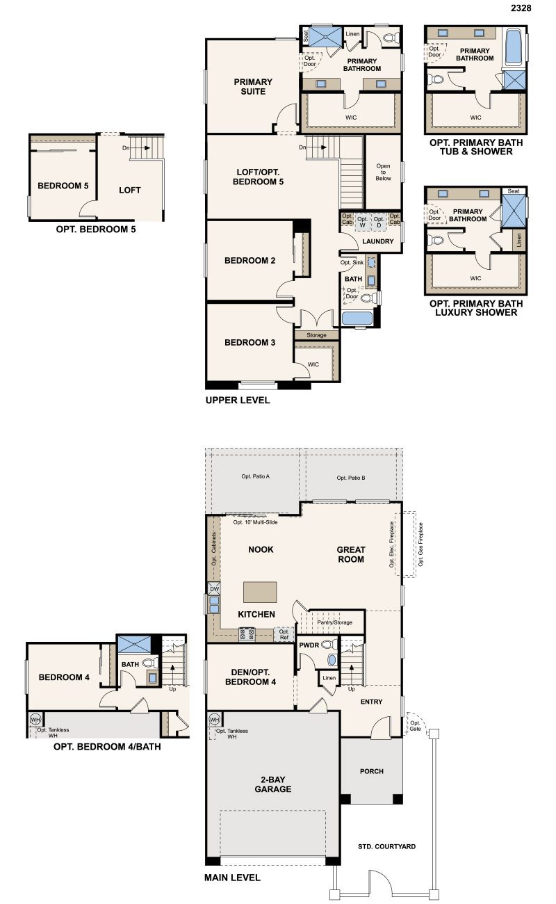 Residence 2328  by Century Communities Floorplan - Skye Canyon, Las Vegas