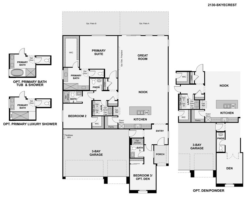 Residence 2130  by Century Communities Floorplan - Skye Canyon, Las Vegas