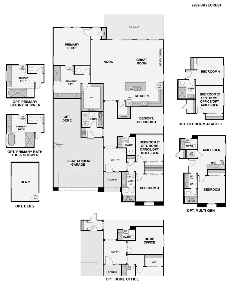 Residence 2282  by Century Communities Floorplan - Skye Canyon, Las Vegas