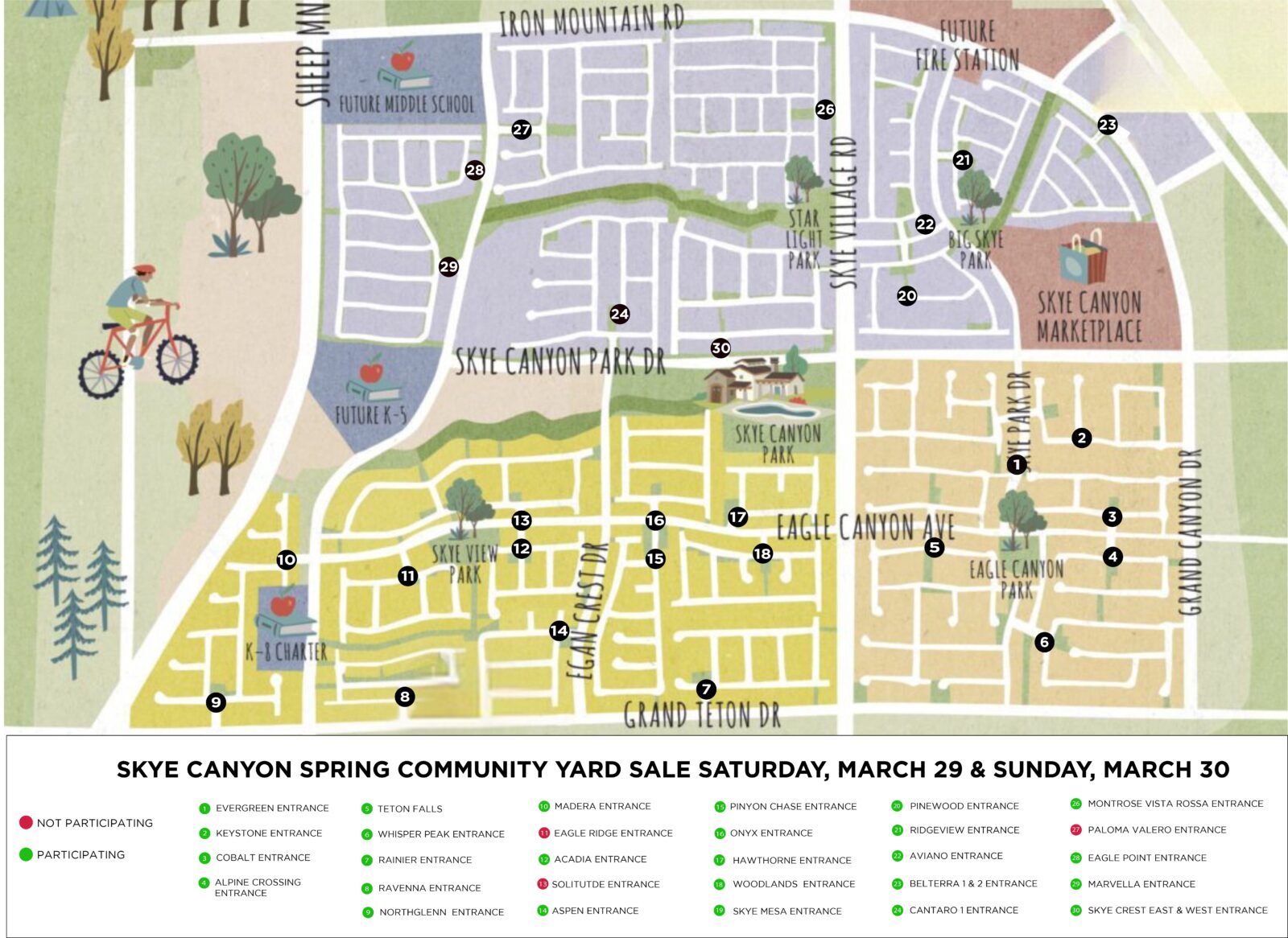 Skye Canyon Community Spring Yard Sale