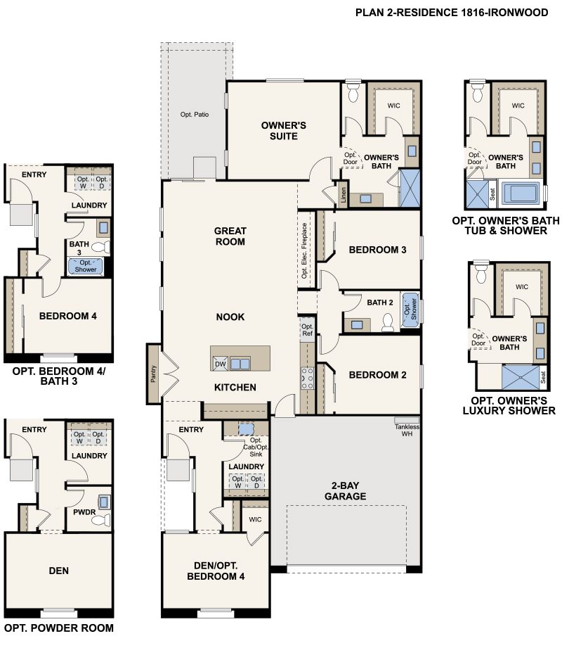 8337 Vanhoy Creek Street  by Century Communities Floorplan - Skye Canyon, Las Vegas