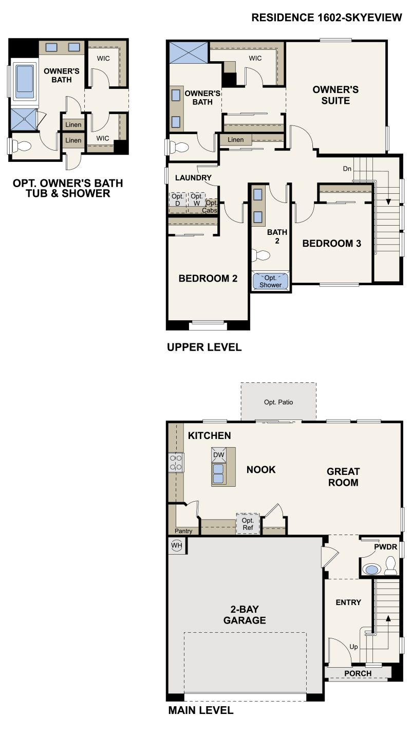 Residence 1602  by Century Communities Floorplan - Skye Canyon, Las Vegas