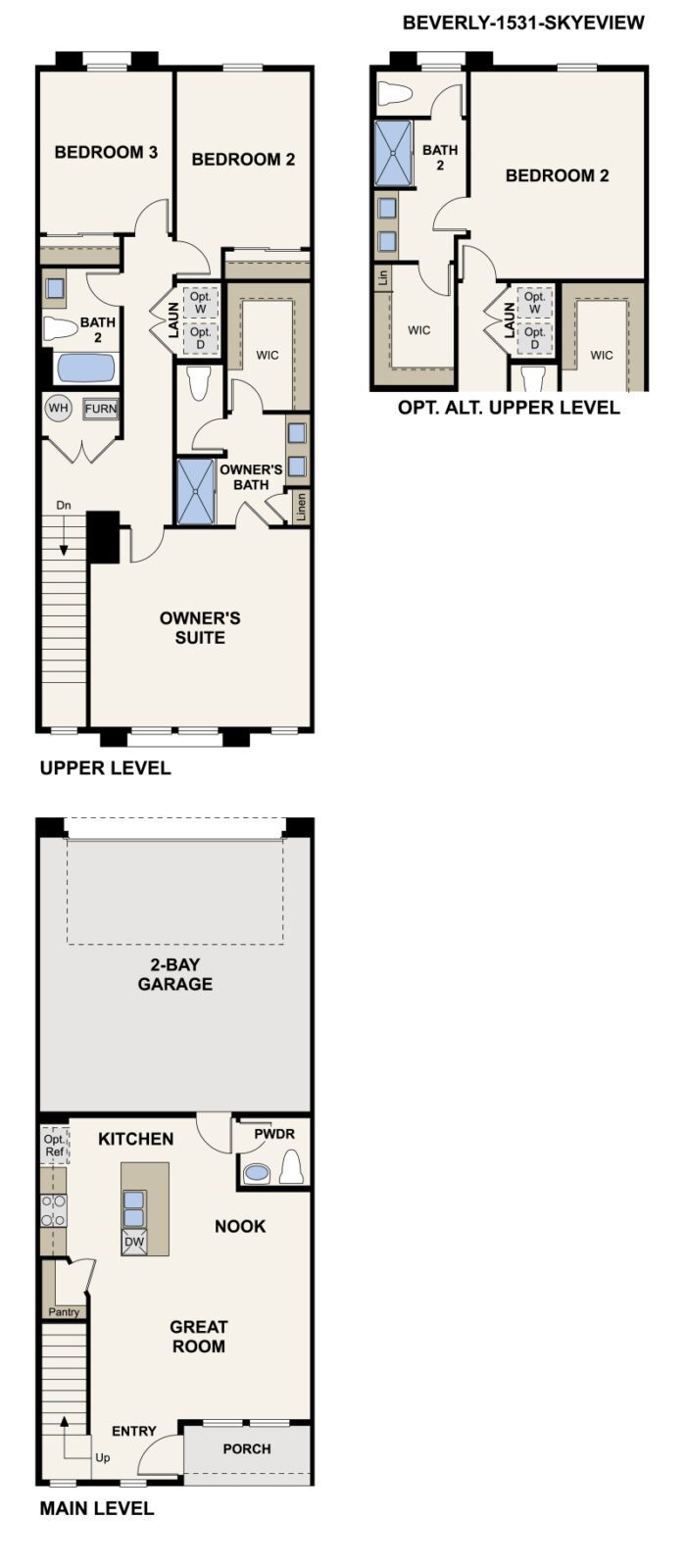 Beverly  by Century Communities Floorplan - Skye Canyon, Las Vegas
