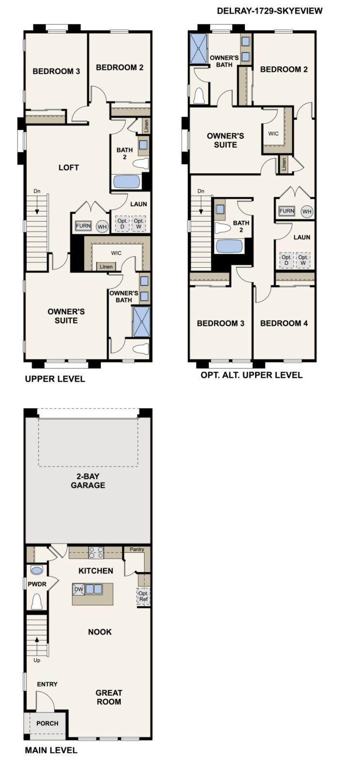 8869 Grabill Spruce Street  by Century Communities Floorplan - Skye Canyon, Las Vegas