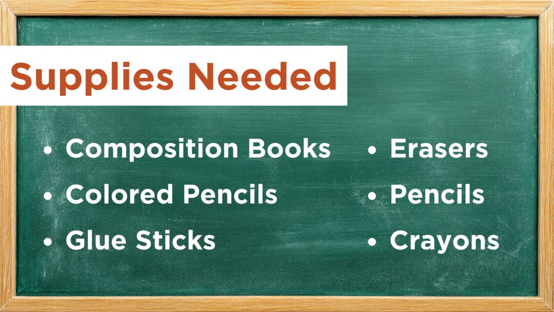 supplies needed graphic
